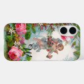COQUES Case-Mate iPhone ANGE DÉMONIAQUE CUEILLANT DES ROSES ET DES FLEURS (Verso (horizontal))