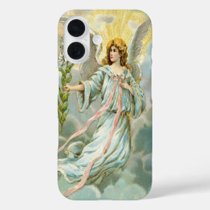 Coques iPhone 16 Ange en bleu