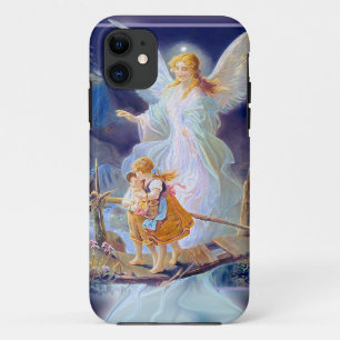 Coque Case-Mate Pour iPhone Ange gardien, enfants et pont