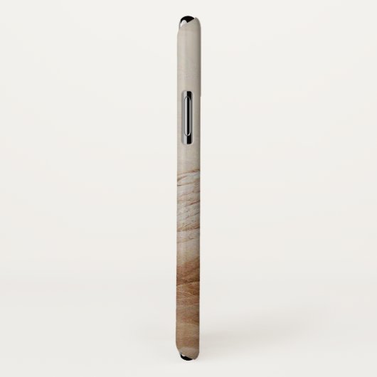 Coques Case-Mate iPhone ANGE JOUER LYRA SUR LES NUAGES monogramme marron (Dos/Droite)