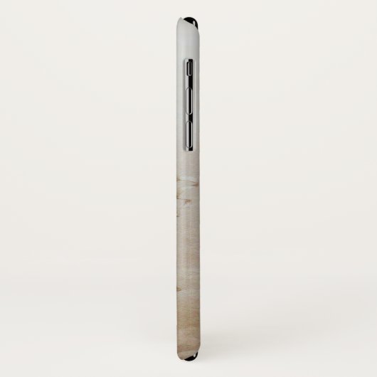 Coques Case-Mate iPhone ANGE JOUER LYRA SUR LES NUAGES monogramme marron (Dos/Gauche)