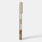 Coques Case-Mate iPhone ANGE JOUER LYRA SUR LES NUAGES monogramme marron (Verso / Droite)
