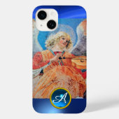 Coques Case-Mate iPhone ANGE MUSICAL, Sapphire Bleu Monogramme (Verso)