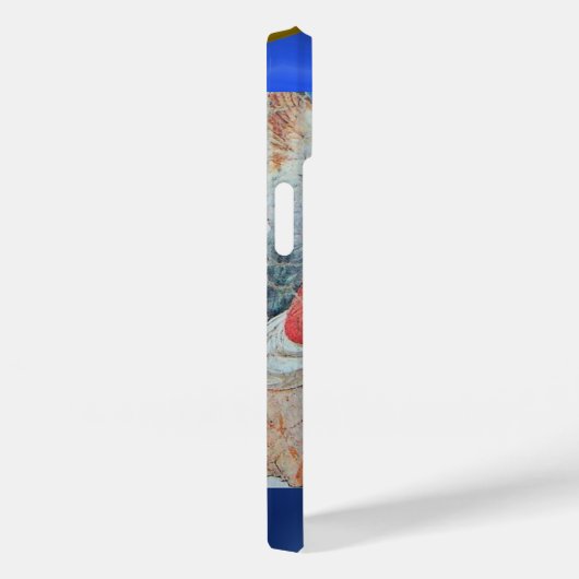 Coques Case-Mate iPhone ANGE MUSICAL, Sapphire Bleu Monogramme (Verso / Droite)