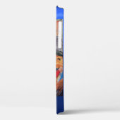 Coques Case-Mate iPhone ANGE MUSICAL, Sapphire Bleu Monogramme (Verso / Gauche)