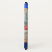 Coques Case-Mate iPhone ANGE MUSICAL, Sapphire Bleu Monogramme (Dos/Droite)