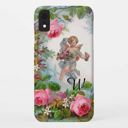 COQUES Case-Mate iPhone ANGE ROMANTIQUE RASSEMBLANT ROSES ET FLEURS ROSES (Dos)