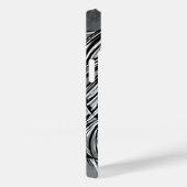 Coques Case-Mate iPhone Ange Tombé Gris Monochrome (Verso / Droite)