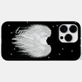 Coques Case-Mate iPhone ANGEL AILES Coeur noir étoile nuit (Verso (horizontal))