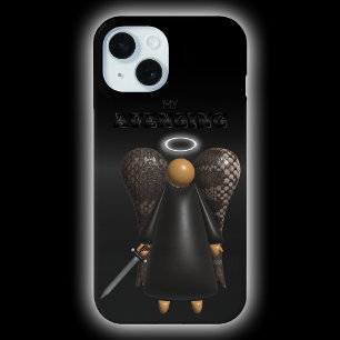 Coque Pour iPhone 15 Angel Brown, Angel Avengeant