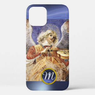 Coque iPhone 12 ANGEL DE LA MUSIQUE, Sapphire Bleu Monogramme