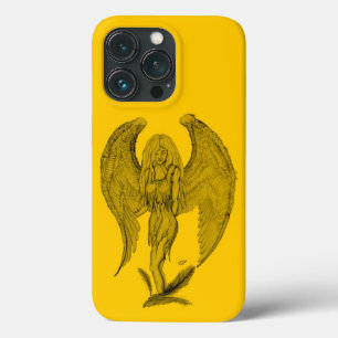Case-Mate iPhone Case Angel - design noir et jaune