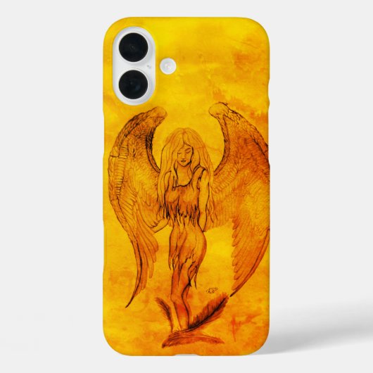 Coques Case-Mate iPhone Angel en style tatouage (Verso)