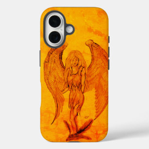 Coques iPhone 16 Angel en style tatouage