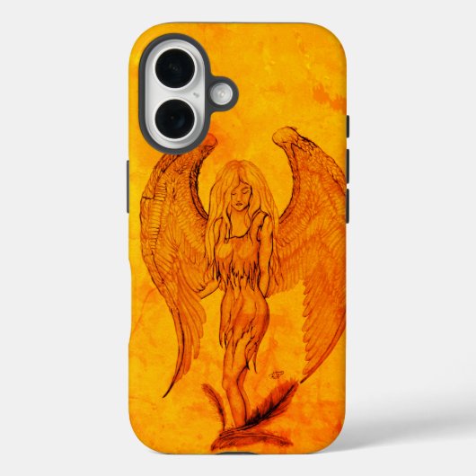 Coques Case-Mate iPhone Angel en style tatouage (Verso)
