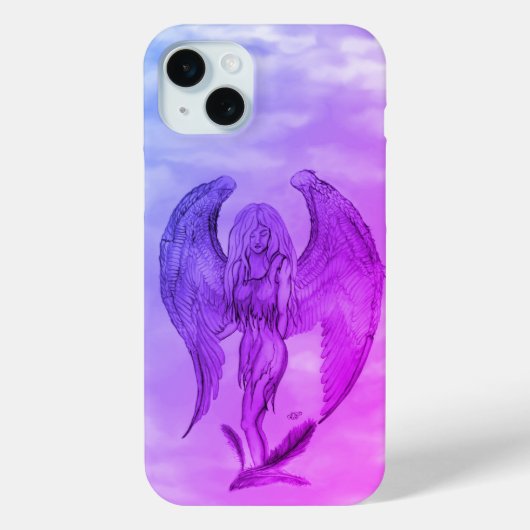 Coques Case-Mate iPhone Angel en style tatouage (Verso)