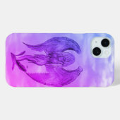 Coques Case-Mate iPhone Angel en style tatouage (Verso (horizontal))