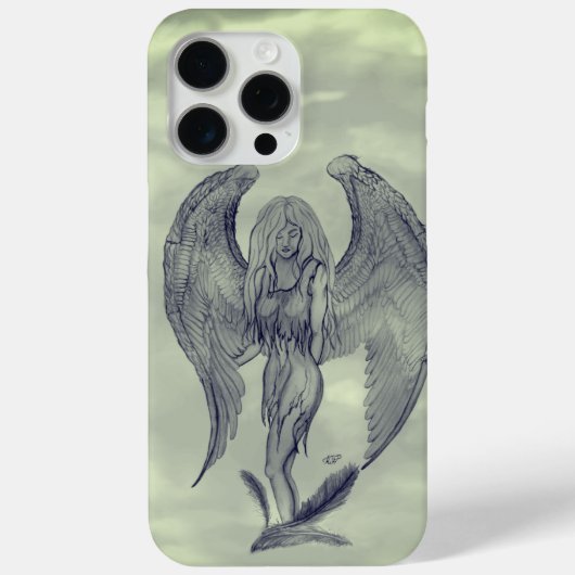 Coques Case-Mate iPhone Angel en style tatouage (Verso)
