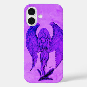 Coques iPhone 16 Angel en style tatouage