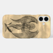 Coques Case-Mate iPhone Angel en style tatouage (Verso (horizontal))