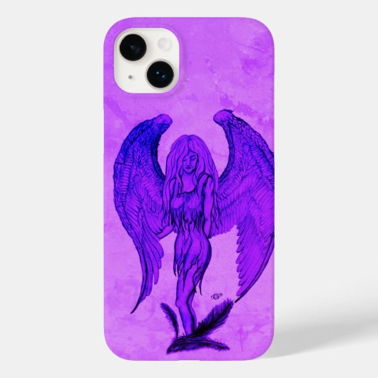 Coques Case-Mate iPhone Angel en style tatouage (Verso)
