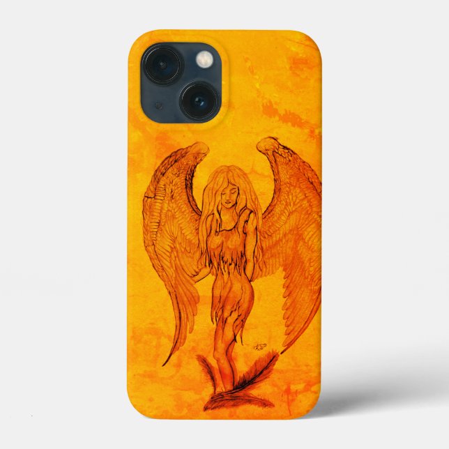 Coques Case-Mate iPhone Angel en style tatouage (Verso)