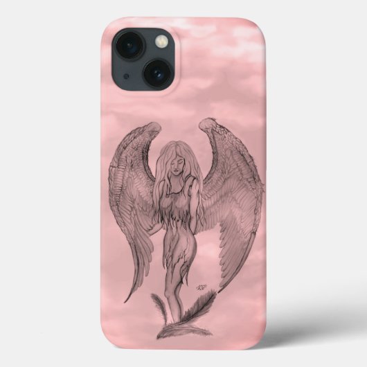 Coques Case-Mate iPhone Angel en style tatouage (Verso)
