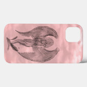 Coques Case-Mate iPhone Angel en style tatouage (Verso (horizontal))