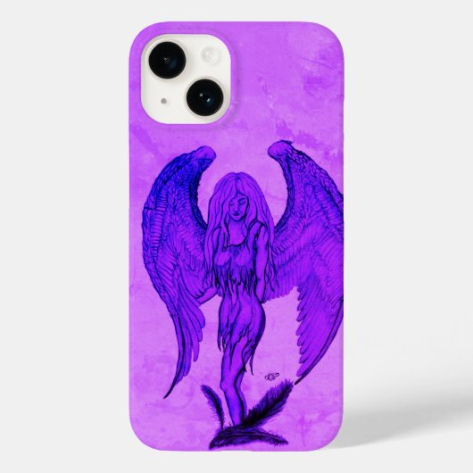 Coques Case-Mate iPhone Angel en style tatouage (Verso)