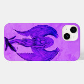 Coques Case-Mate iPhone Angel en style tatouage (Verso (horizontal))