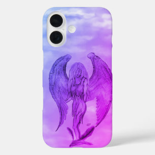 Coques iPhone 16 Angel en style tatouage