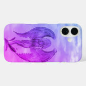 Coques Case-Mate iPhone Angel en style tatouage (Verso (horizontal))