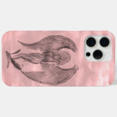 Coques Case-Mate iPhone Angel en style tatouage (Verso (horizontal))
