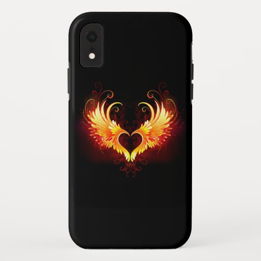 Coques Case-Mate iPhone Angel Fire Heart with Wings (Dos)
