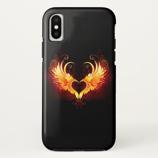 Coques Case-Mate iPhone Angel Fire Heart with Wings (Dos)