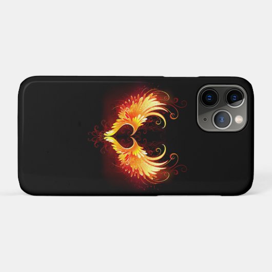 Coques Case-Mate iPhone Angel Fire Heart with Wings (Dos (Horizontal))