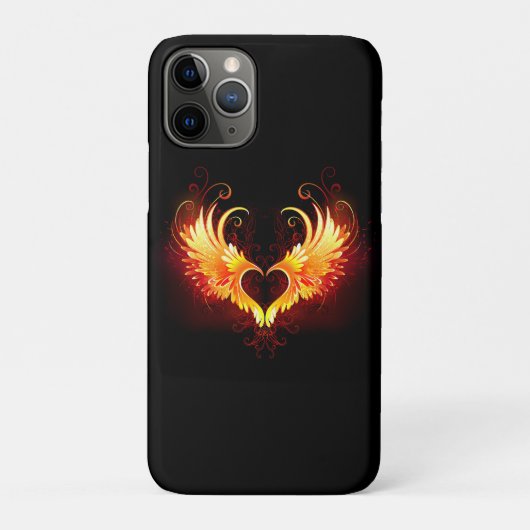 Coques Case-Mate iPhone Angel Fire Heart with Wings (Dos)