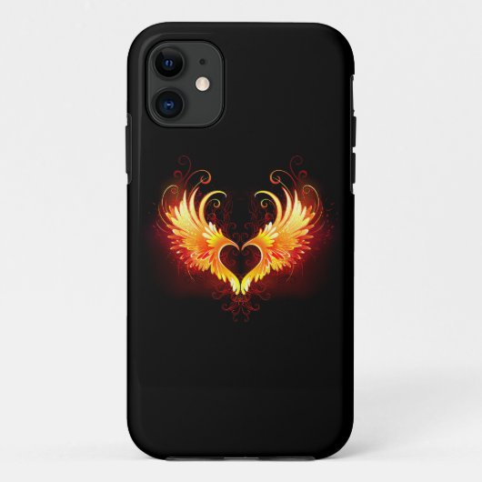 Coques Case-Mate iPhone Angel Fire Heart with Wings (Dos)