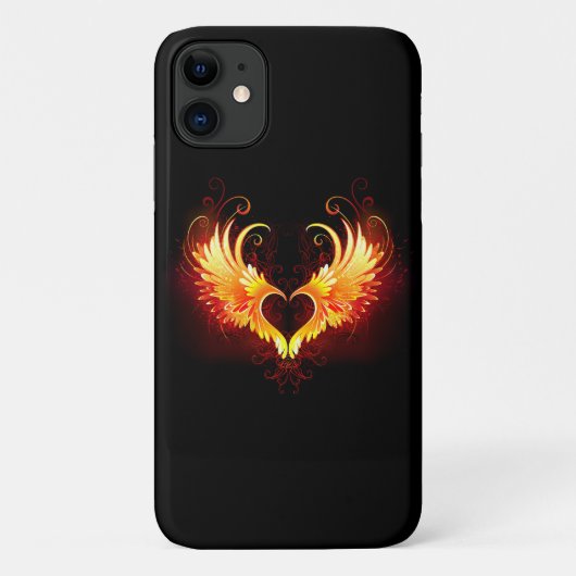 Coques Case-Mate iPhone Angel Fire Heart with Wings (Dos)