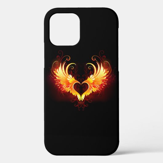Coques Case-Mate iPhone Angel Fire Heart with Wings (Verso)
