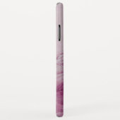 Coques Case-Mate iPhone ANGEL JOUER LYRA SUR LES NUAGES rose monogramme (Dos/Droite)