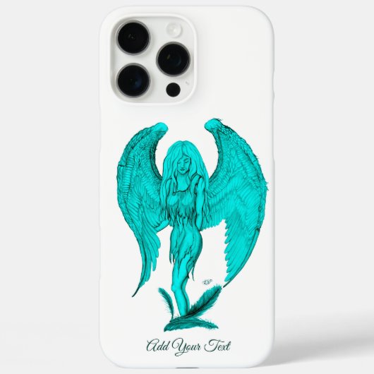 Coques Case-Mate iPhone Angel, Noir et Vert design (Verso)