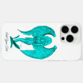 Coques Case-Mate iPhone Angel, Noir et Vert design (Verso (horizontal))
