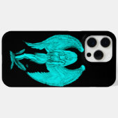 Coques Case-Mate iPhone Angel, Noir et Vert design (Verso (horizontal))