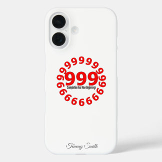 Coques iPhone 16 Angel Numéro 999 Nouveaux débuts Spirituel