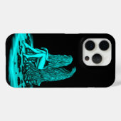 Coques Case-Mate iPhone Angel, perdu dans la pensée, noir et vert Design (Verso (horizontal))