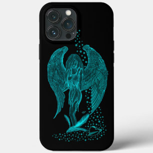 Case-Mate iPhone Case Angel perdu en amour, noir et vert Design