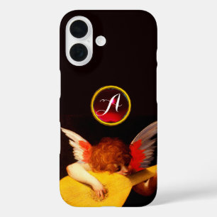 Coques iPhone 16 ANGEL PLAYING LUTE Music Making Cherub