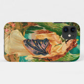 Coques Case-Mate iPhone Angel tenant une branche florale (Dos (Horizontal))