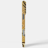 Coques Case-Mate iPhone ANGÉLE ANNONCIÉ EN OR ET BLEU, Parchemin (Verso / Droite)